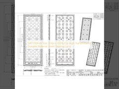 345*130mm Boyut 224 adet 3030LED Yüksek Geçirgenlik Dayanıklı Malzeme Sokak Aydınlatma Lensi